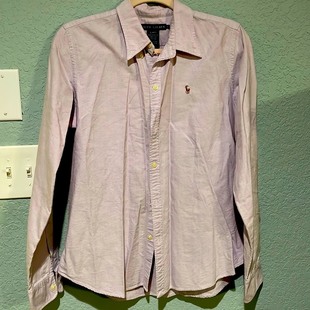 Ralph Lauren women’s button down, size 12 light purple